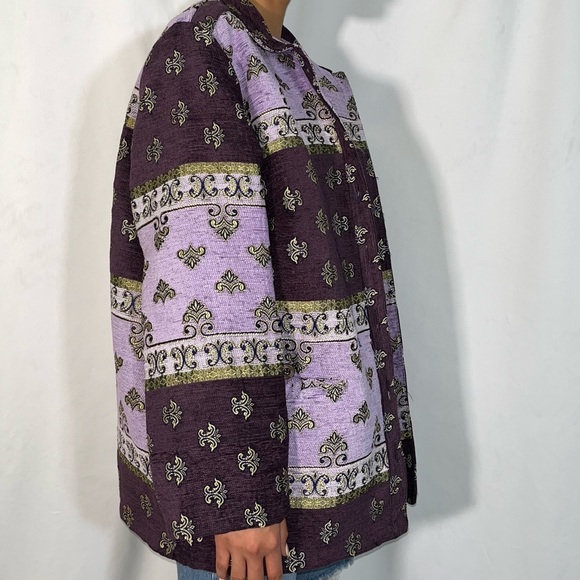 Vintage Sag Harbor Purple & Lavender Coat (size 18w) - Picture 4 of 6